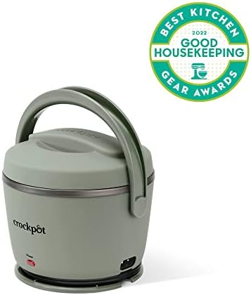 Rapid Heating Crock-Pot Portable Electric Lunch Box Food Warmer – Green S21D - Leak-Proof Heated Bento Box Lunch Warmer Detail
