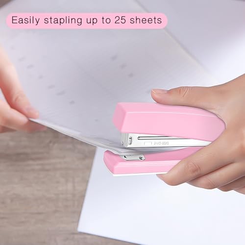 Smart Home Stapler 25 Sheet Capacity with 1000 Staples and Staple for Daily Use