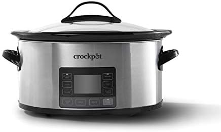 Large Capacity Crock-Pot MyTime 6 Quart Programmable Slow Cooker S08D - Programmable Slow Cooker with Oval Ceramic Pot - Default Title