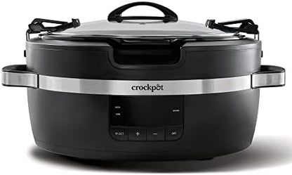 Programmable Crock-Pot Thermoshield 6 Quart Slow Cooker with Carry Handles S12S - Digital Crock Pot Slow Cooker for Family Meals - Default Title