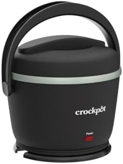 Leak-Proof Crock-Pot Electric Lunch Box Food Warmer 20oz – Black S26G - Mini Personal Food Warmer for Healthy Meal Prep Detail
