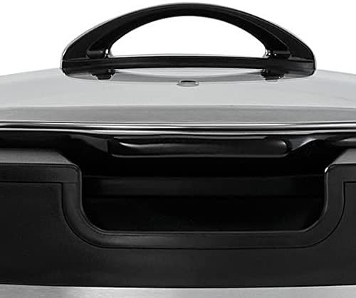 Programmable Crock-Pot Thermoshield 6 Quart Slow Cooker with Carry Handles S12S - Digital Crock Pot Slow Cooker for Family Meals Detail