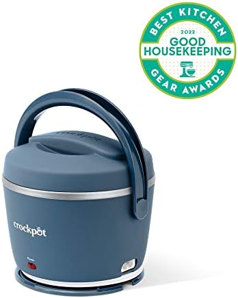 Mini Personal Crock-Pot Electric Lunch Box Food Warmer 20oz – Faded Blue S22V - Self-Heating Lunch Box for Office and Car Travel Detail