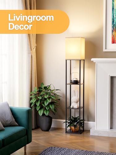 Eco-Friendly Floor Lamp with Shelves for Living Room, Shelf Floor