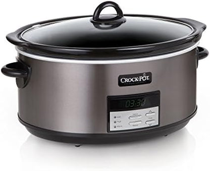 Programmable Crock-Pot 8 Quart Programmable Slow Cooker with Auto Warm S28G - Digital Crock Pot Slow Cooker for Family Meals - Default Title