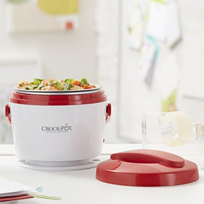 Rapid Heating Crock-Pot Portable Lunch Food Warmer – Red S04M - Self-Heating Lunch Box for Office and Car Travel Detail