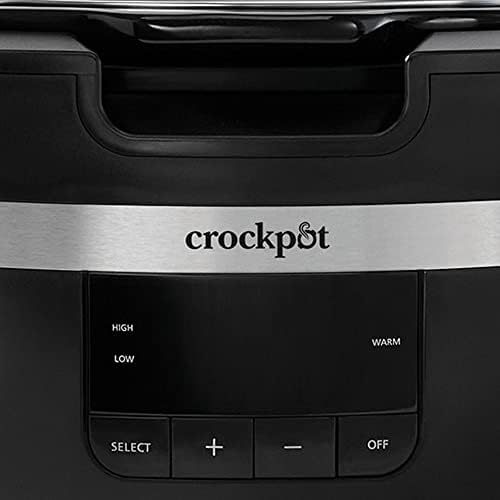 Programmable Crock-Pot Thermoshield 6 Quart Slow Cooker with Carry Handles S12S - Digital Crock Pot Slow Cooker for Family Meals Detail