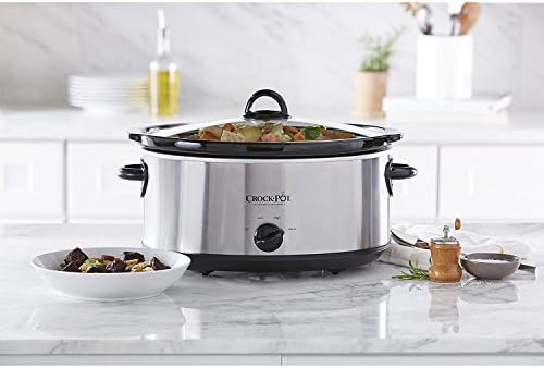 Triple-Insulated Crock-Pot 7 Quart Oval Manual Slow Cooker – Stainless Steel S29K - Stainless Steel Slow Cooker with Locking Lid Detail