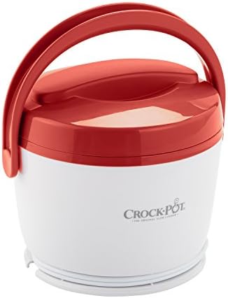 Rapid Heating Crock-Pot Portable Lunch Food Warmer – Red S04M - Self-Heating Lunch Box for Office and Car Travel - Red