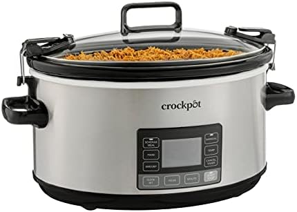 Oval Ceramic Crock-Pot 7 Quart Portable Programmable Slow Cooker with Timer S27U - Programmable Slow Cooker with Oval Ceramic Pot - Default Title