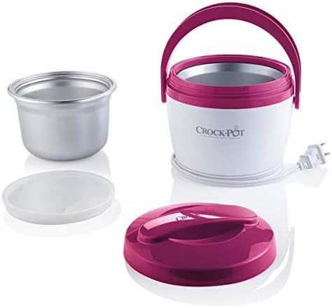 Portable Electric Crock-Pot Lunch Crock Portable Food Warmer 20oz – Pink S03U - Portable Electric Lunch Box Food Warmer Detail