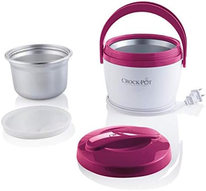 Portable Electric Crock-Pot Lunch Crock Portable Food Warmer 20oz – Pink S03U - Portable Electric Lunch Box Food Warmer Detail