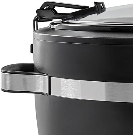 Programmable Crock-Pot Thermoshield 6 Quart Slow Cooker with Carry Handles S12S - Digital Crock Pot Slow Cooker for Family Meals Detail