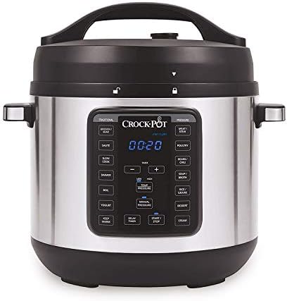 Multi-Functional Electric Crock-Pot 8 Quart Express Crock Multi-Use Pressure Cooker S05K - Digital Pressure Cooker with Multi-Safety Protection - Default Title