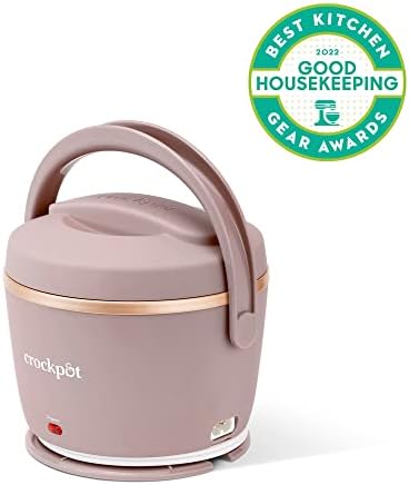 Self-Heating Crock-Pot Electric Lunch Box Food Warmer 20oz – Blush Pink S18G - Leak-Proof Heated Bento Box Lunch Warmer Detail