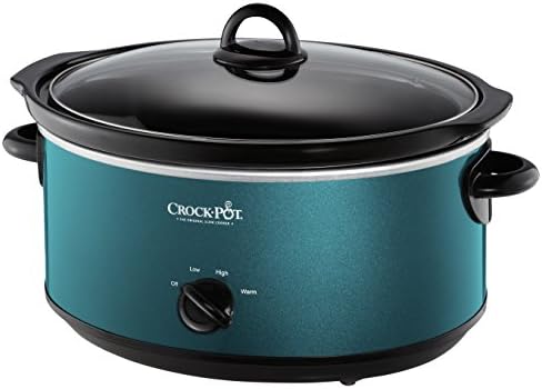 Oval Ceramic Crock-Pot 7 Quart Manual Slow Cooker – Turquoise S25U - Programmable Slow Cooker with Oval Ceramic Pot - Default Title