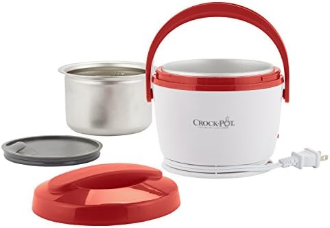 Rapid Heating Crock-Pot Portable Lunch Food Warmer – Red S04M - Self-Heating Lunch Box for Office and Car Travel Detail