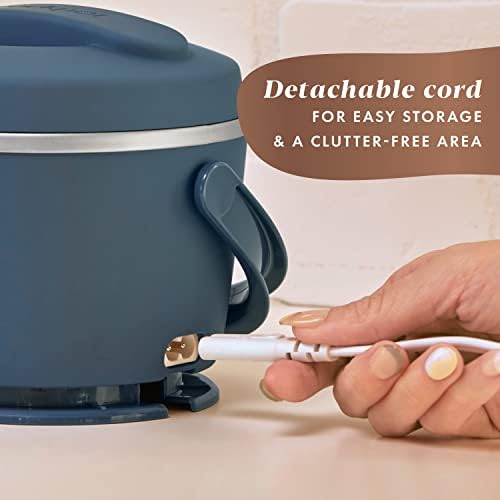 Mini Personal Crock-Pot Electric Lunch Box Food Warmer 20oz – Faded Blue S22V - Self-Heating Lunch Box for Office and Car Travel Detail