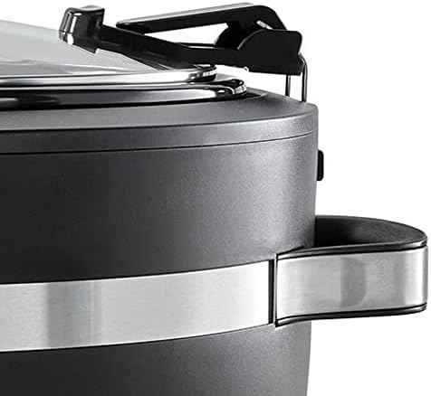 Programmable Crock-Pot Thermoshield 6 Quart Slow Cooker with Carry Handles S12S - Digital Crock Pot Slow Cooker for Family Meals Detail