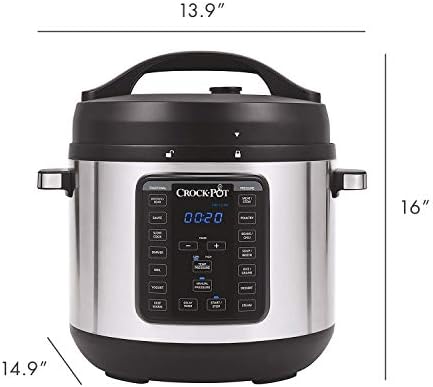 Multi-Functional Electric Crock-Pot 8 Quart Express Crock Multi-Use Pressure Cooker S05K - Digital Pressure Cooker with Multi-Safety Protection Detail