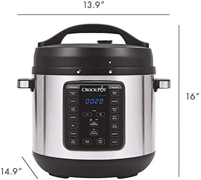 Multi-Functional Electric Crock-Pot 8 Quart Express Crock Multi-Use Pressure Cooker S05K - Digital Pressure Cooker with Multi-Safety Protection Detail