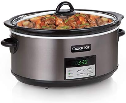 Programmable Crock-Pot 8 Quart Programmable Slow Cooker with Auto Warm S28G - Digital Crock Pot Slow Cooker for Family Meals Detail
