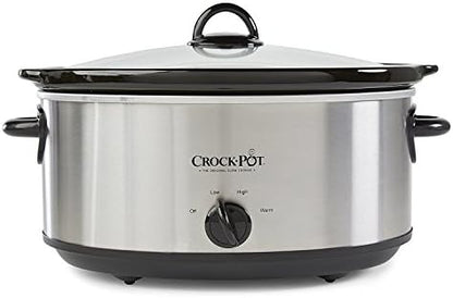 Triple-Insulated Crock-Pot 7 Quart Oval Manual Slow Cooker – Stainless Steel S29K - Stainless Steel Slow Cooker with Locking Lid Detail