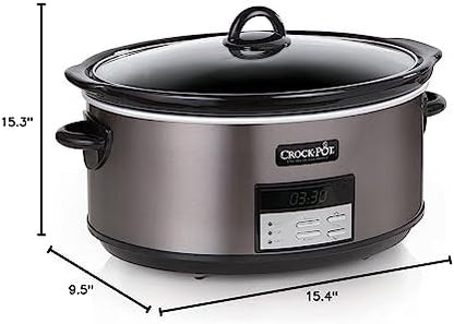 Programmable Crock-Pot 8 Quart Programmable Slow Cooker with Auto Warm S28G - Digital Crock Pot Slow Cooker for Family Meals Detail