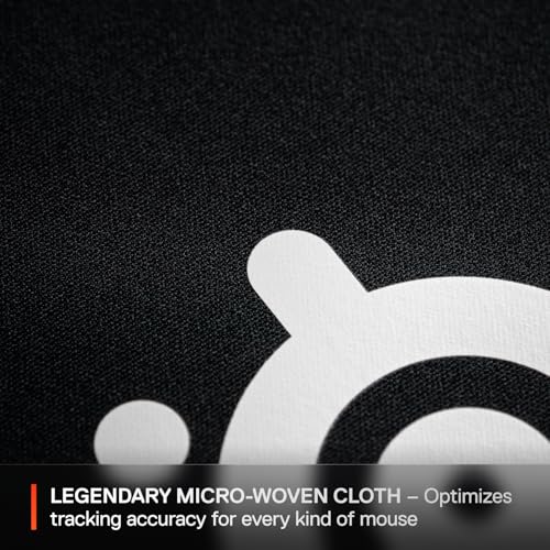 Eco-Friendly SteelSeries QcK Medium Gaming Mousepad — Black — Collection