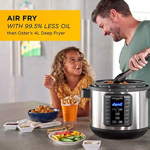 High-Pressure Crock-Pot Express Crisp 8 Quart 10-in-1 Pressure Cooker S06F - High-Pressure Instant Pot for Quick Family Dinners Detail