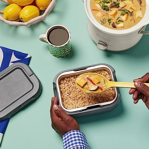 Mini Personal Crock-Pot Portable Electric Lunch Box Food Warmer 28oz S14W - Mini Personal Food Warmer for Healthy Meal Prep Detail
