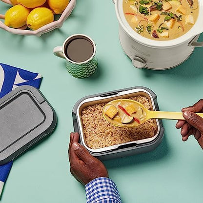 Mini Personal Crock-Pot Portable Electric Lunch Box Food Warmer 28oz S14W - Mini Personal Food Warmer for Healthy Meal Prep Detail