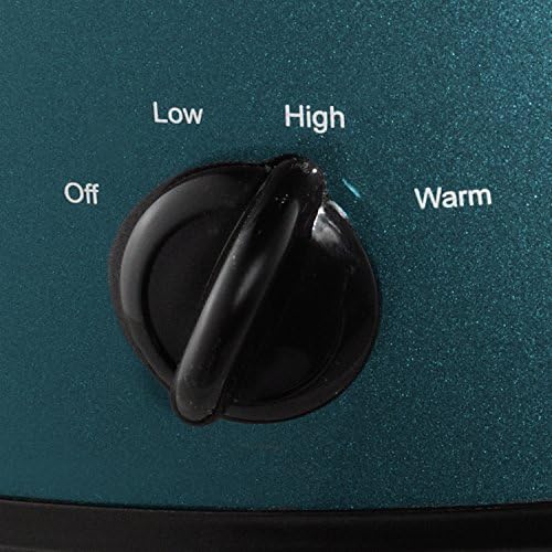 Oval Ceramic Crock-Pot 7 Quart Manual Slow Cooker – Turquoise S25U - Programmable Slow Cooker with Oval Ceramic Pot Detail