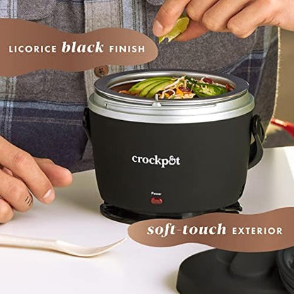 Leak-Proof Crock-Pot Electric Lunch Box Food Warmer 20oz – Black S26G - Mini Personal Food Warmer for Healthy Meal Prep Detail