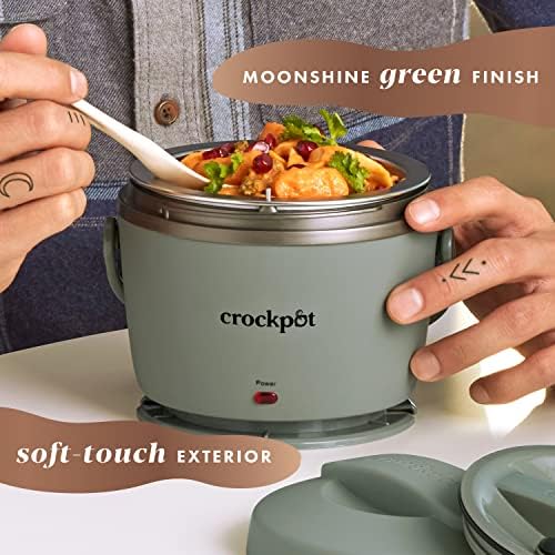 Rapid Heating Crock-Pot Portable Electric Lunch Box Food Warmer – Green S21D - Leak-Proof Heated Bento Box Lunch Warmer Detail