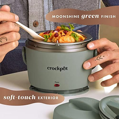 Rapid Heating Crock-Pot Portable Electric Lunch Box Food Warmer – Green S21D - Leak-Proof Heated Bento Box Lunch Warmer Detail