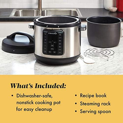 Multi-Functional Electric Crock-Pot 8 Quart Express Crock Multi-Use Pressure Cooker S05K - Digital Pressure Cooker with Multi-Safety Protection Detail