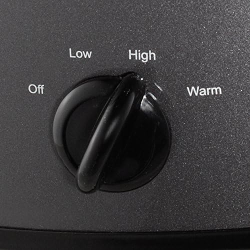 Oval Ceramic Crock-Pot 7 Quart Slow Cooker – Charcoal S09Q - Large Capacity Electric Stew Pot & Slow Cooker Detail