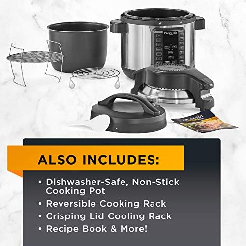 High-Pressure Crock-Pot Express Crisp 8 Quart 10-in-1 Pressure Cooker S06F - High-Pressure Instant Pot for Quick Family Dinners Detail