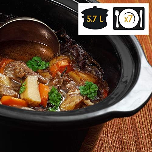 Triple-Insulated Crock-Pot Cook & Carry 6 Quart Portable Slow Cooker S07N - Large Capacity Electric Stew Pot & Slow Cooker Detail
