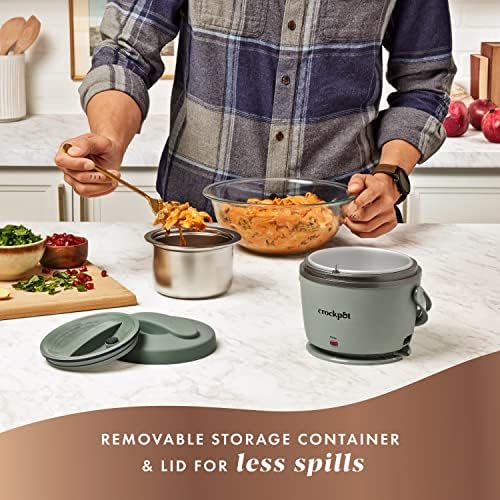 Rapid Heating Crock-Pot Portable Electric Lunch Box Food Warmer – Green S21D - Leak-Proof Heated Bento Box Lunch Warmer Detail