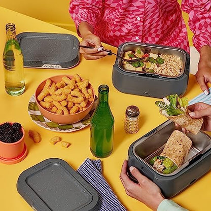 Mini Personal Crock-Pot Portable Electric Lunch Box Food Warmer 28oz S14W - Mini Personal Food Warmer for Healthy Meal Prep Detail